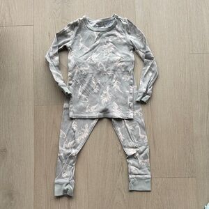 Gray Kids Glow in the Dark Dinosaur Pajamas Set